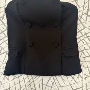 Express Black Double-Breasted Women's Top